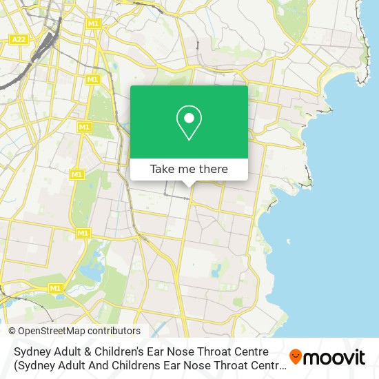 Sydney Adult & Children's Ear Nose Throat Centre map