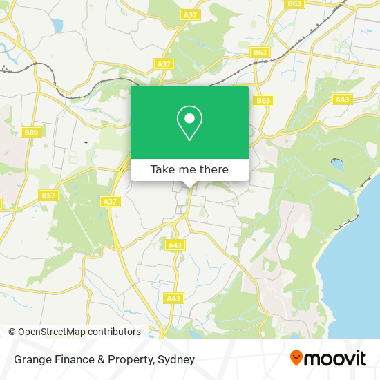 Grange Finance & Property map