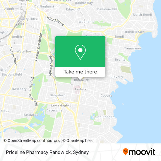 Priceline Pharmacy Randwick map