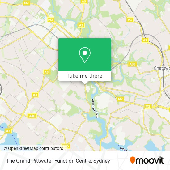 The Grand Pittwater Function Centre map