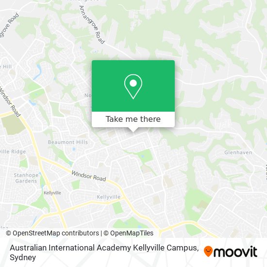Australian International Academy Kellyville Campus map