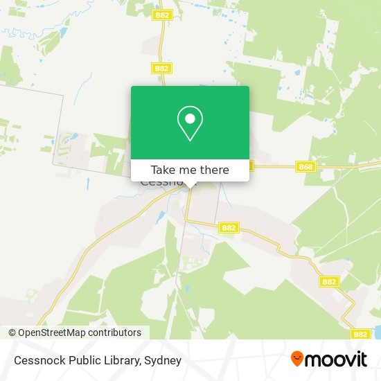 Cessnock Public Library map