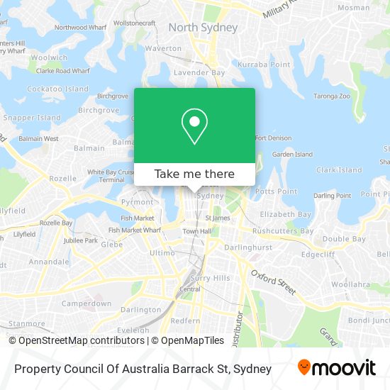 Mapa Property Council Of Australia Barrack St