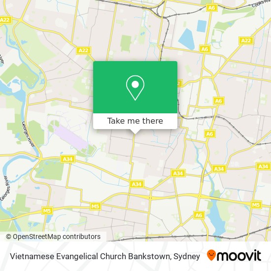 Mapa Vietnamese Evangelical Church Bankstown