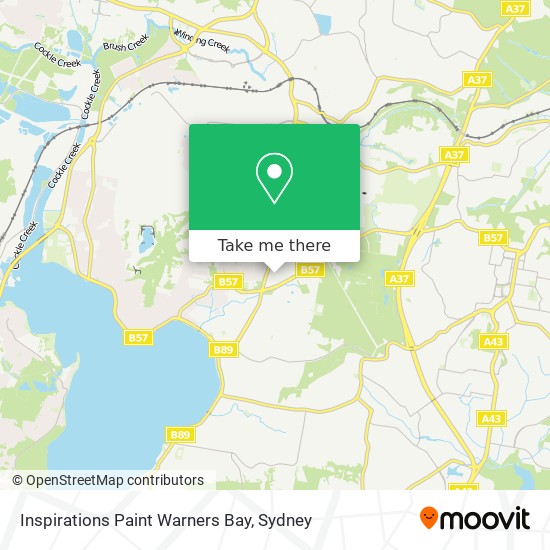 Inspirations Paint Warners Bay map