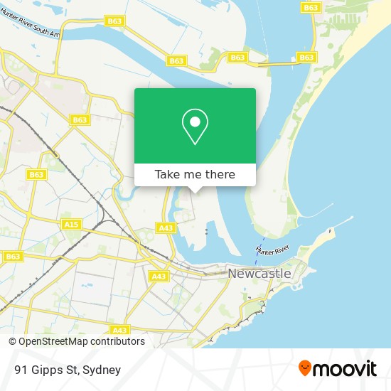 91 Gipps St map