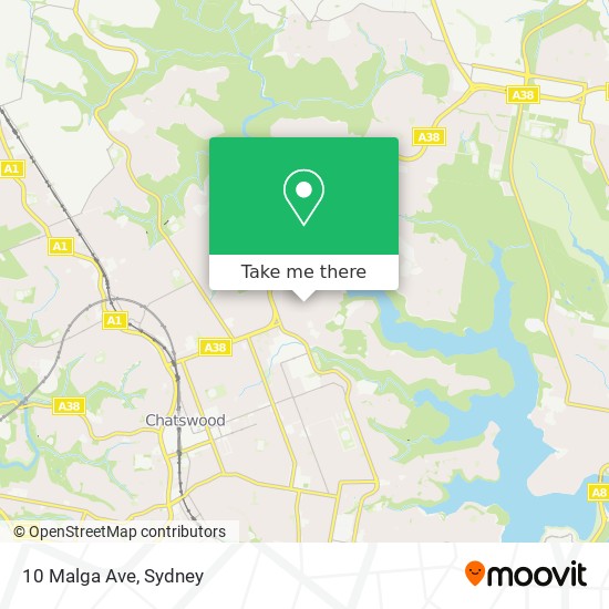 10 Malga Ave map