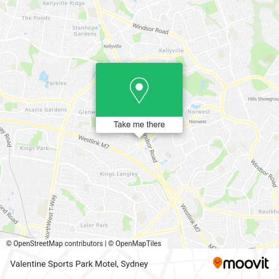 Valentine Sports Park Motel map
