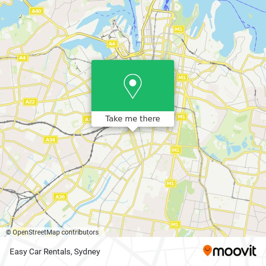 Easy Car Rentals map