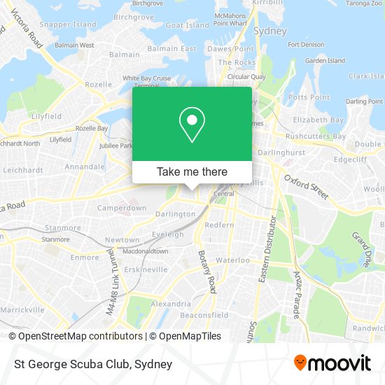 St George Scuba Club map