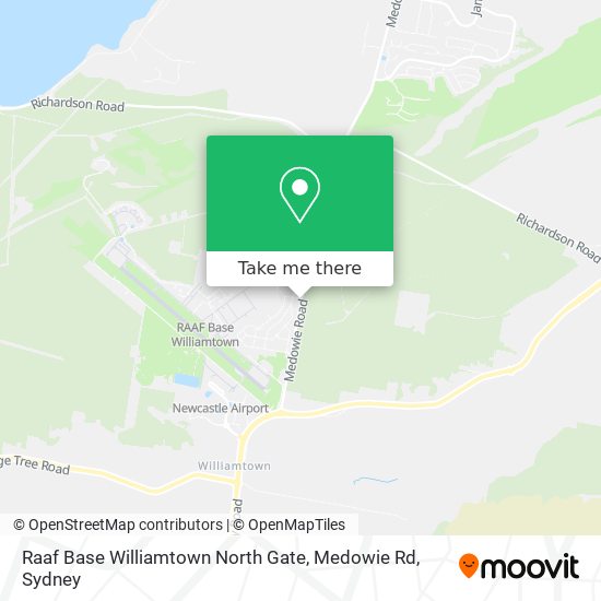 Raaf Base Williamtown North Gate, Medowie Rd map