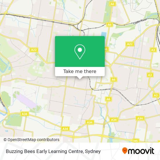 Mapa Buzzing Bees Early Learning Centre