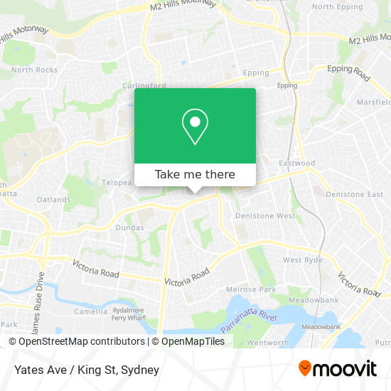 Yates Ave / King St map