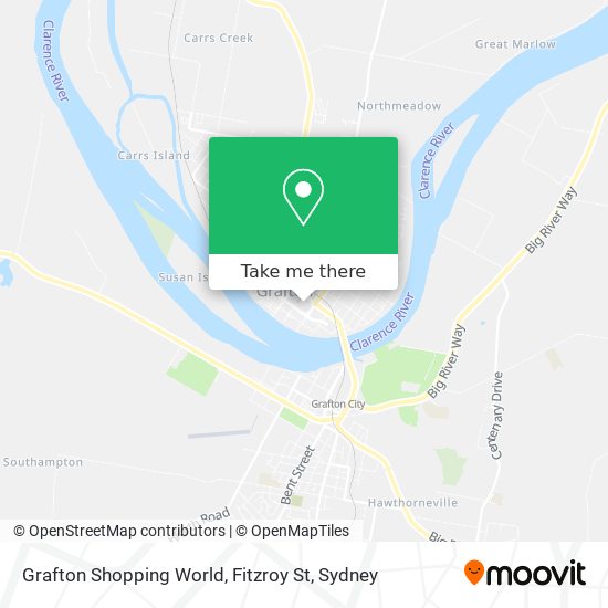 Mapa Grafton Shopping World, Fitzroy St