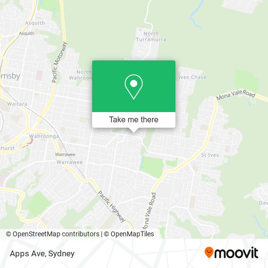 Apps Ave map