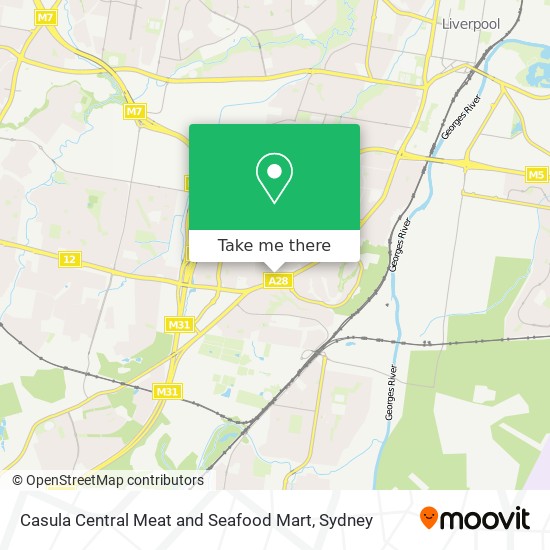 Casula Central Meat and Seafood Mart map