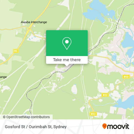 Gosford St / Ourimbah St map