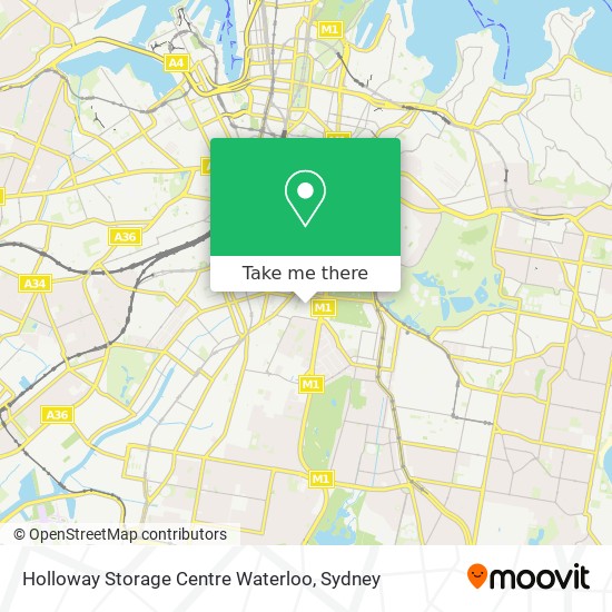 Mapa Holloway Storage Centre Waterloo