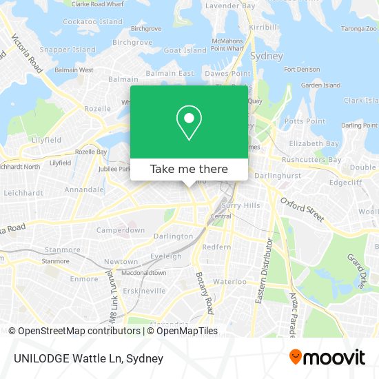 Mapa UNILODGE Wattle Ln