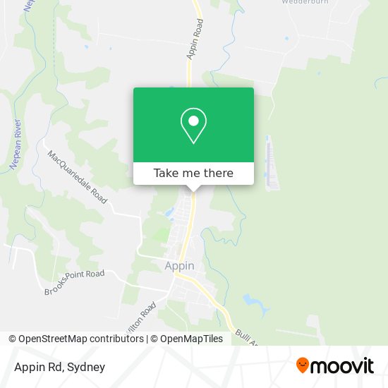 Appin Rd map