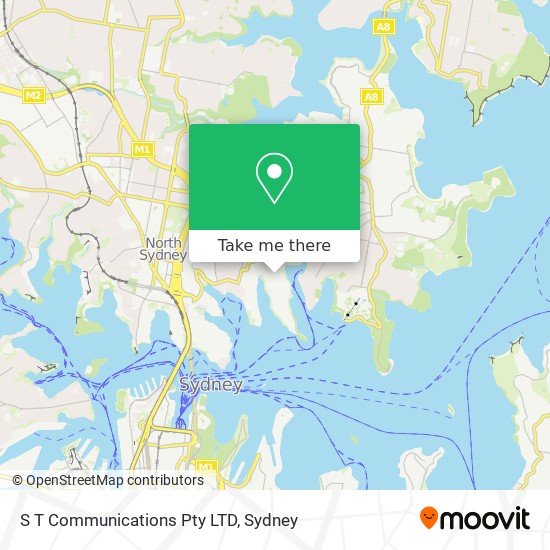 S T Communications Pty LTD map