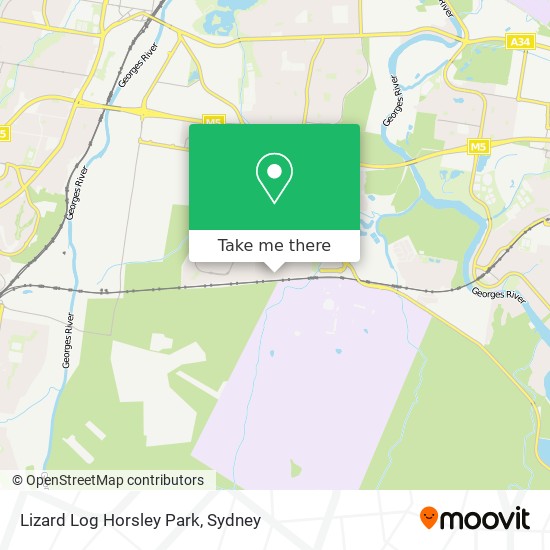 Lizard Log Horsley Park map