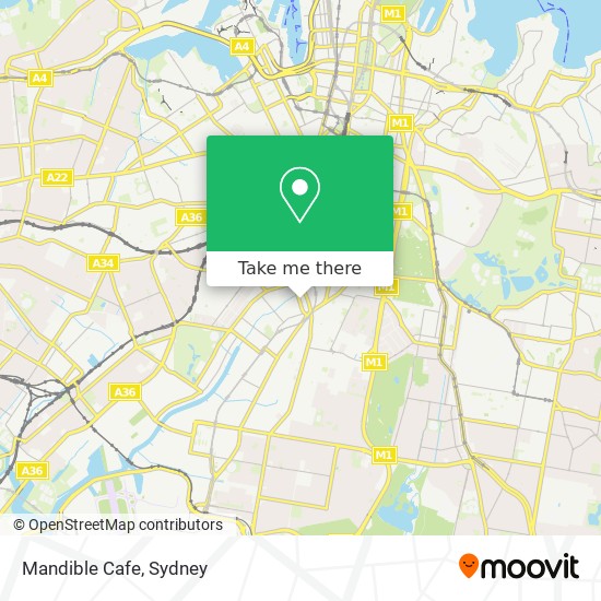 Mandible Cafe map