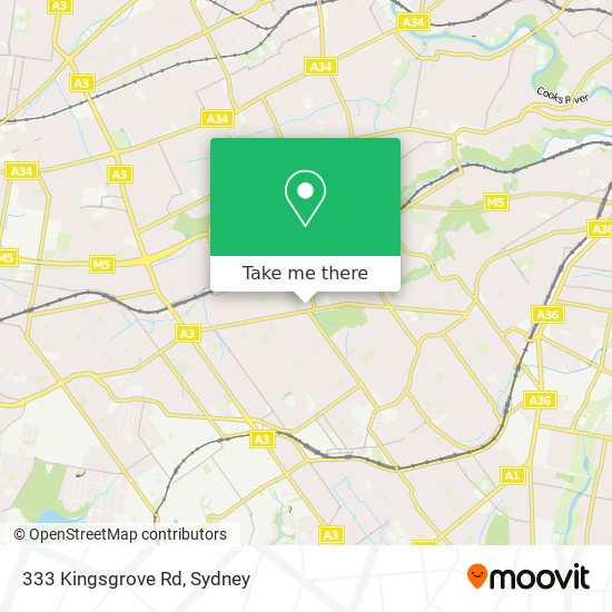 333 Kingsgrove Rd map