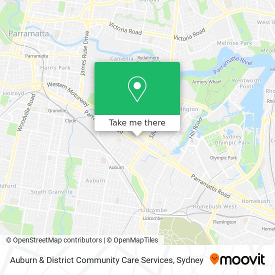 Auburn & District Community Care Services map