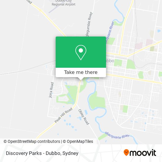 Discovery Parks - Dubbo map