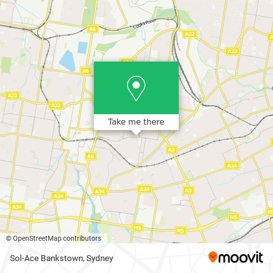 Sol-Ace Bankstown map