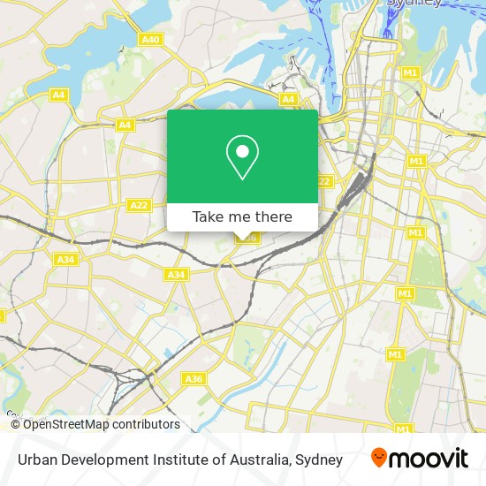 Urban Development Institute of Australia map