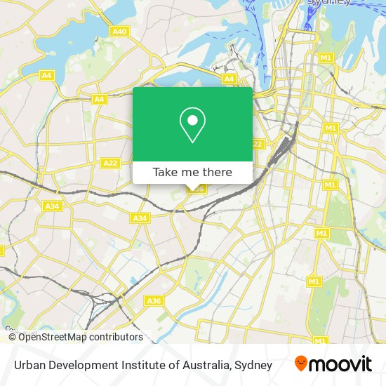 Mapa Urban Development Institute of Australia