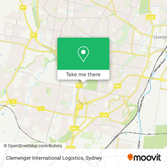 Clemenger International Logistics map