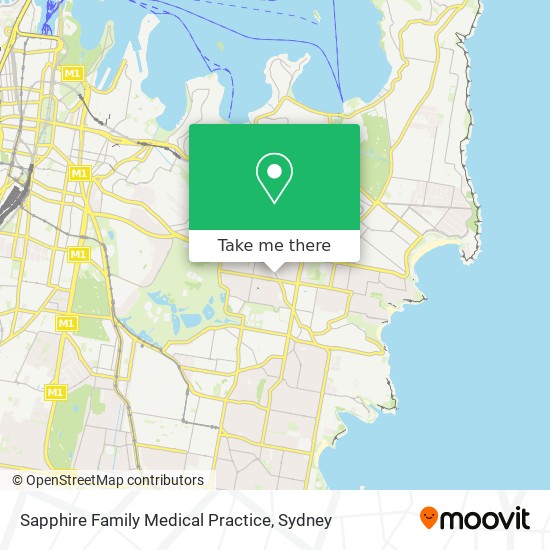 Mapa Sapphire Family Medical Practice