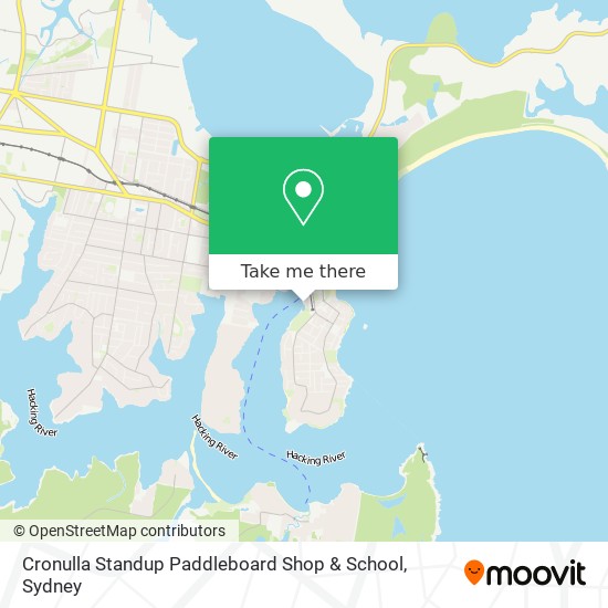 Mapa Cronulla Standup Paddleboard Shop & School