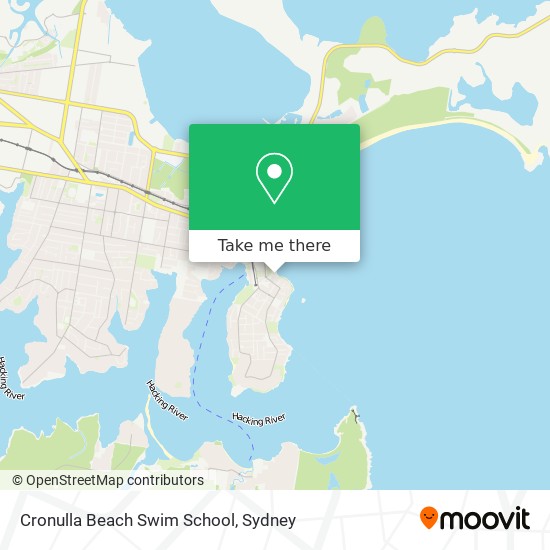 Cronulla Beach Swim School map