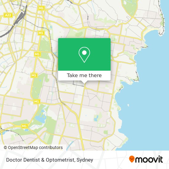 Doctor Dentist & Optometrist map