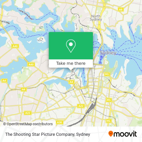 The Shooting Star Picture Company map