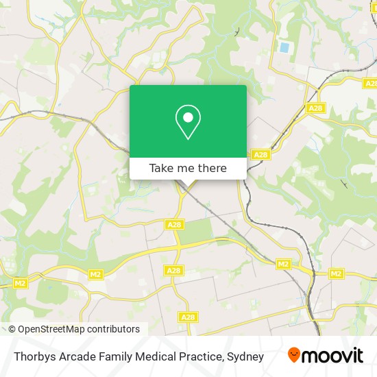 Thorbys Arcade Family Medical Practice map