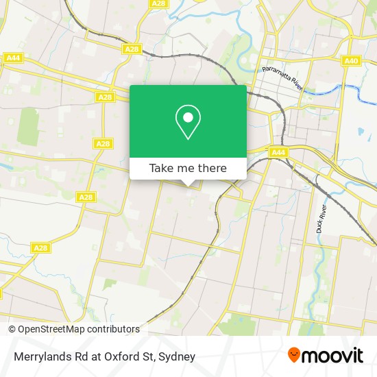 Merrylands Rd at Oxford St map