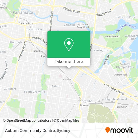 Auburn Community Centre map