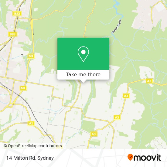 14 Milton Rd map