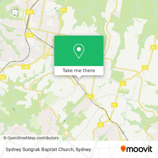 Sydney Sungrak Baptist Church map