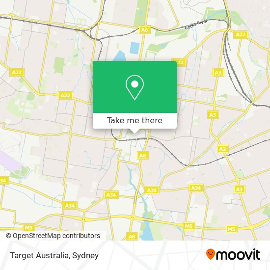 Target Australia map