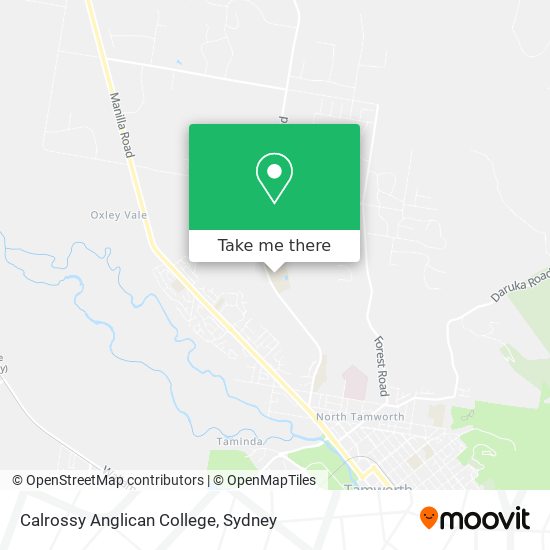 Mapa Calrossy Anglican College