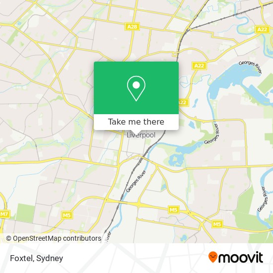 Foxtel map