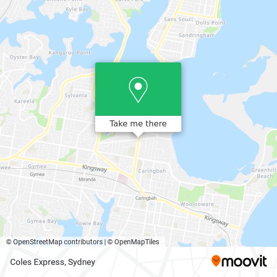 Coles Express map