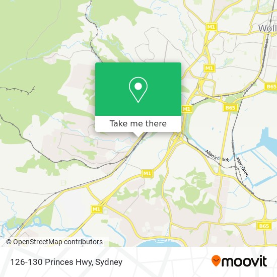 Mapa 126-130 Princes Hwy