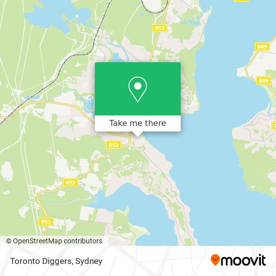 Mapa Toronto Diggers